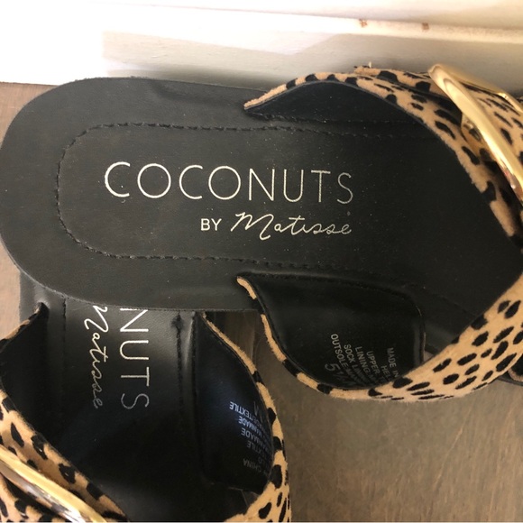 Coconuts by Matisse leopard print slides - Picture 2 of 6